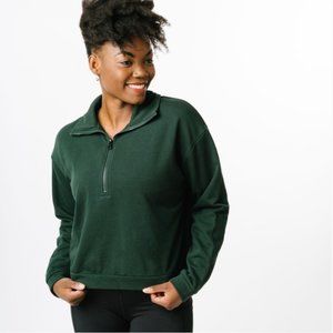 Zyia Active Green Classic 1/4 Zip XXXL